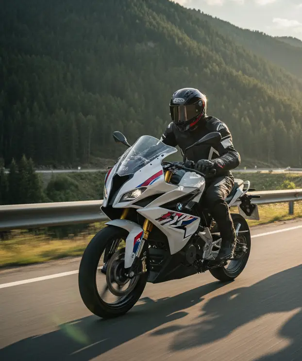 A BMW G 310 RR motorcycle